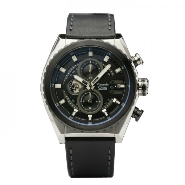 Alexandre Christie AC 6521 Silver Black MCLTBBA